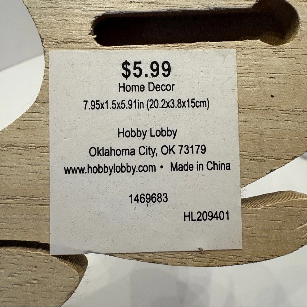Moose antler wooden wall decor with hooks